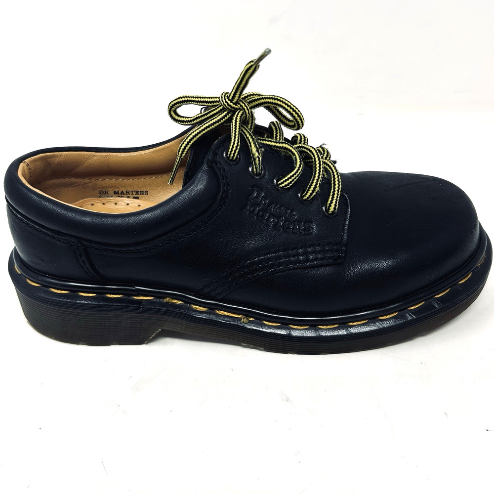 Doc Martens Kids Shoes US 2 Black Leather Oxfords Lace Up 9496 England